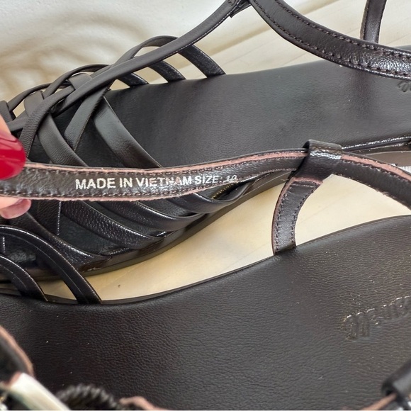 New! Madewell ‘Milano Fisherman Sandal’ Dark Brown Leather Women’s Size 10 - Picture 8 of 13